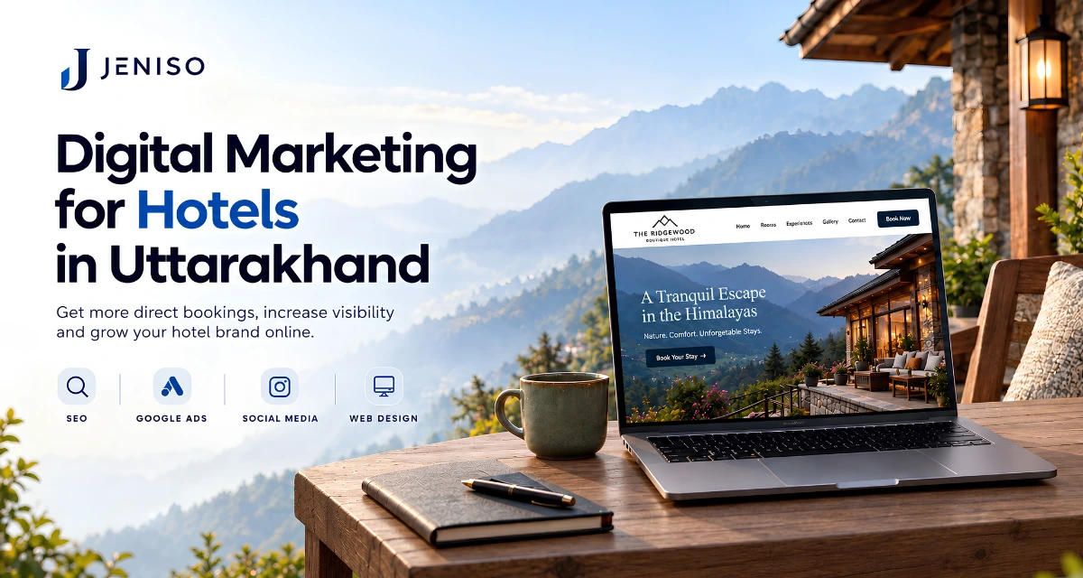 Digital Marketing Agency for Hotels in Uttarakhand by Jeniso
